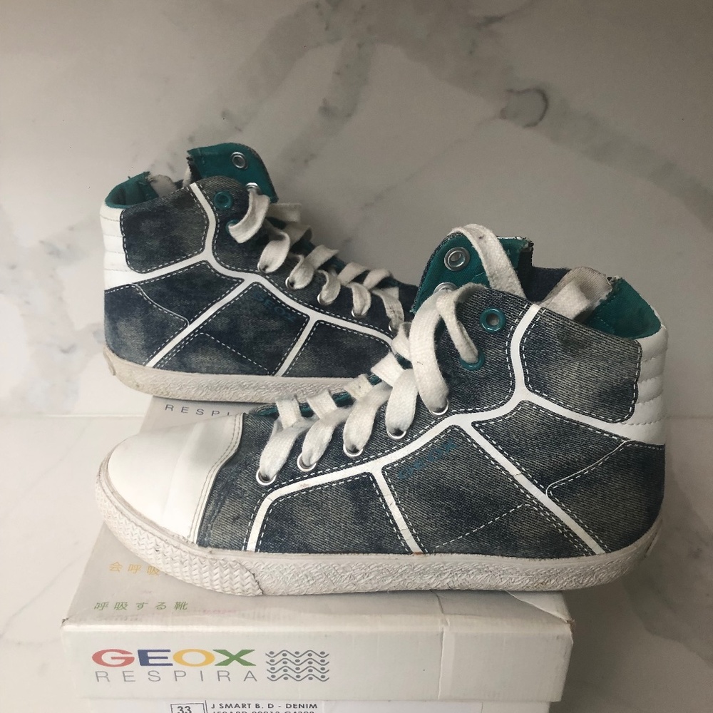 Geox J Smart Denim Boys sneakers